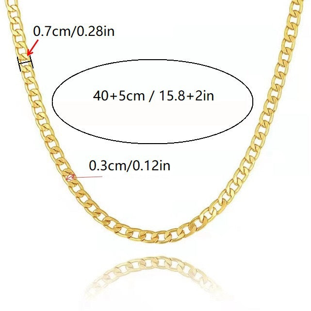 Retro Gold NK Halskette