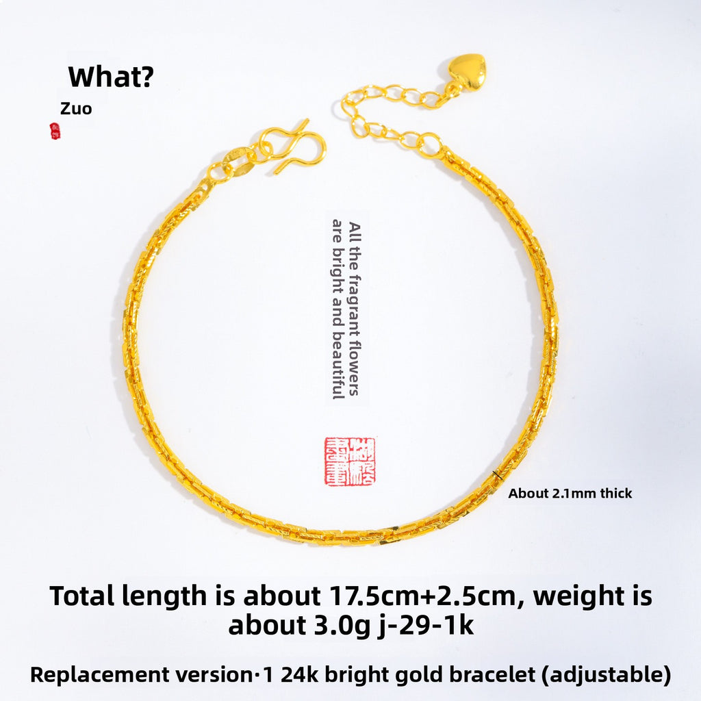 Vergoldetes Schlangenkette-Armband