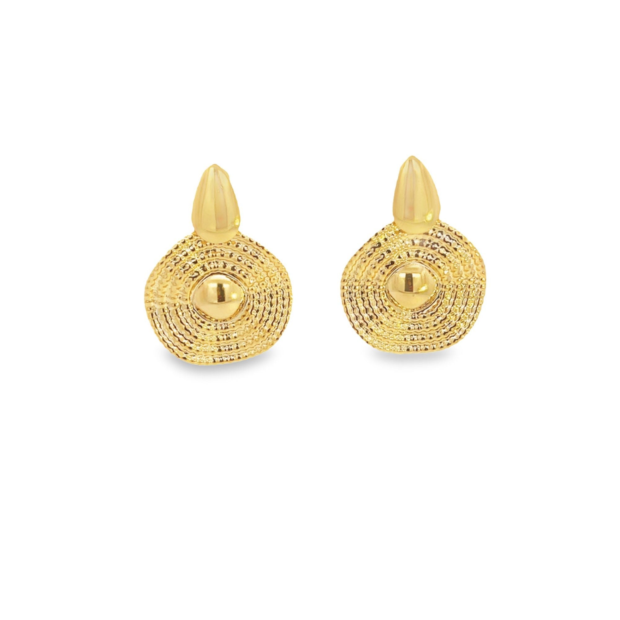 18K Gold/Rhodium Dangle Earrings
