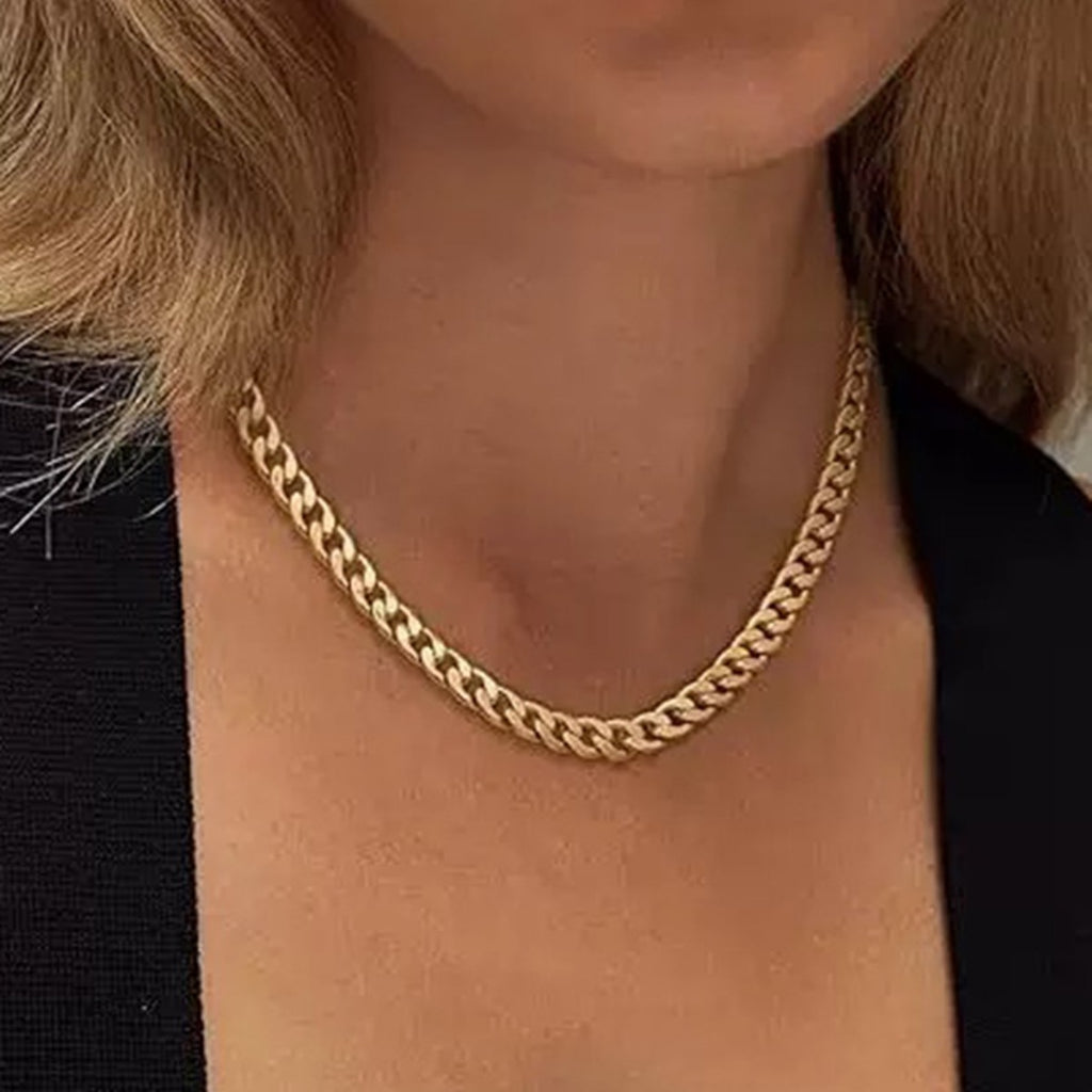 Retro Gold NK Halskette