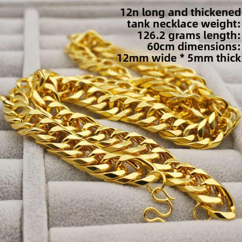 Vergoldetes Schmuckset aus Sand, bestehend aus Halskette, Armband und Ring