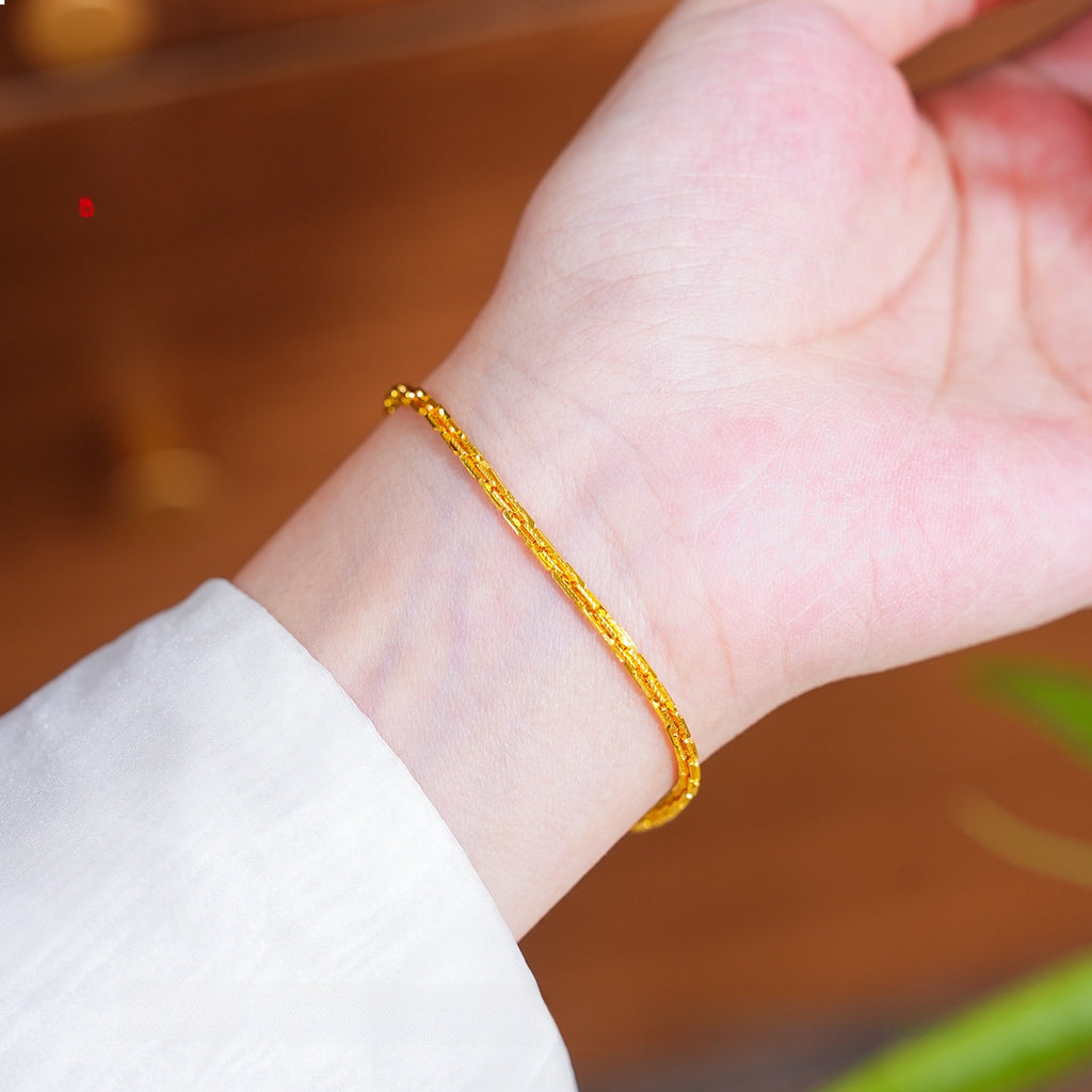 Vergoldetes Schlangenkette-Armband