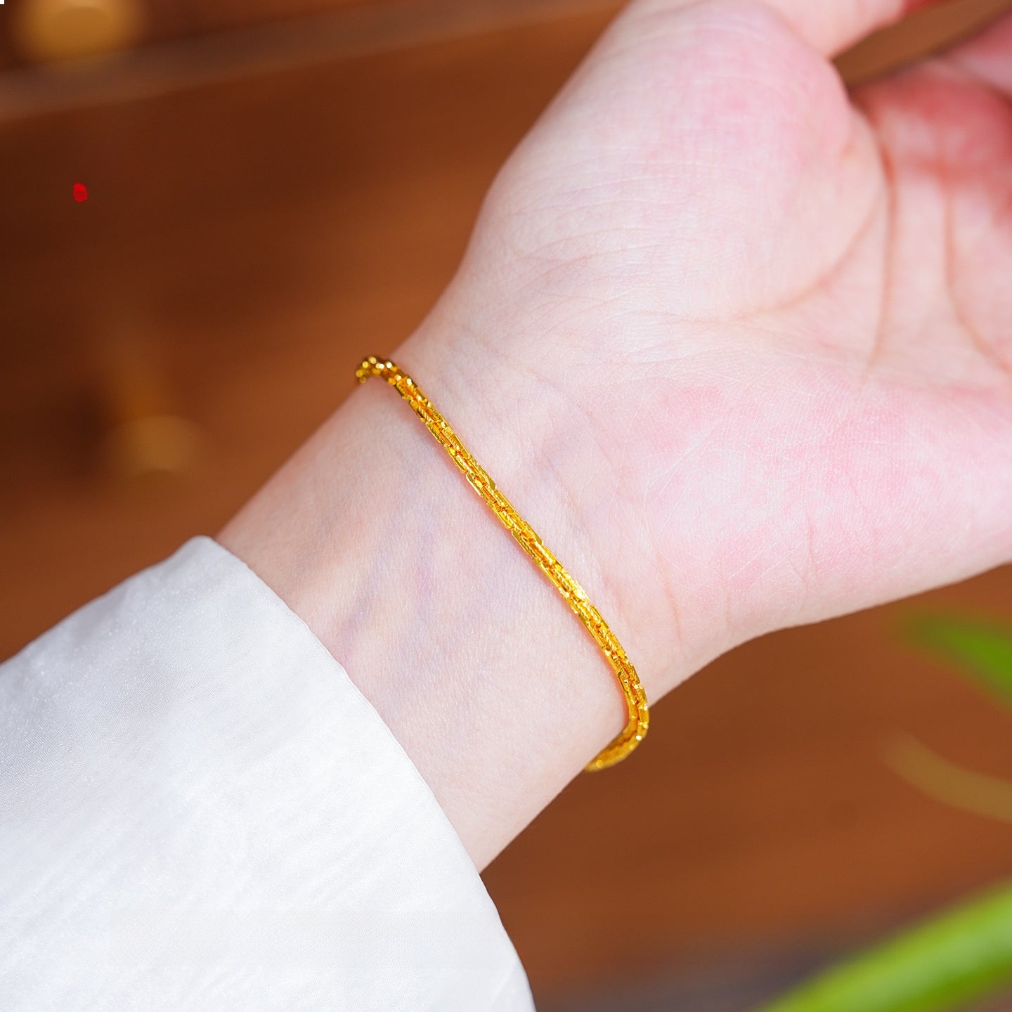 Vergoldetes Schlangenkette-Armband