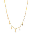 Bar Link Tiny Dangle Cross Charm Bracelet