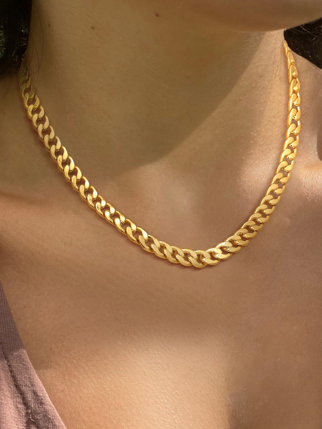 Retro Gold NK Halskette