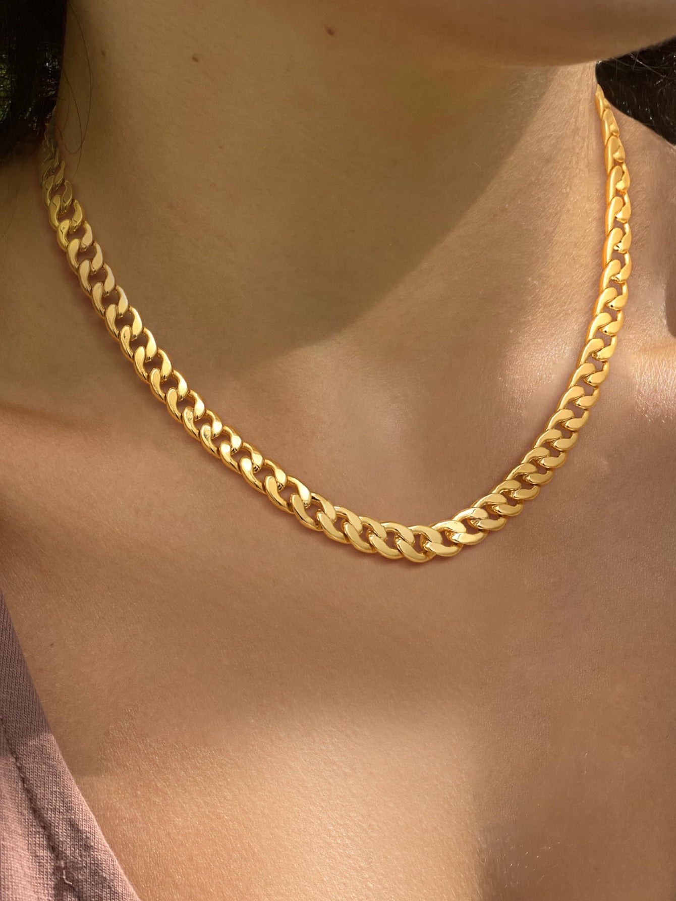 Retro Gold NK Halskette