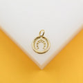 18K Gold Filled CZ Horse Shoe Pendant